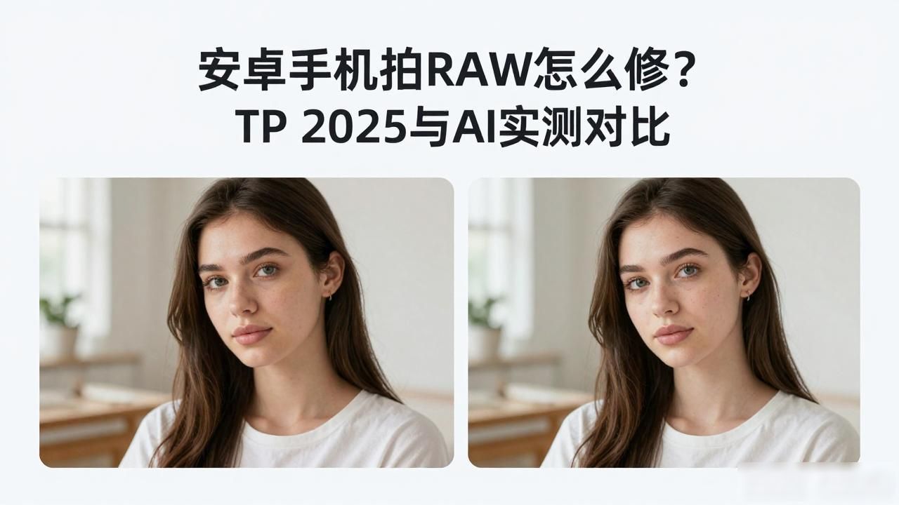 安卓手机拍RAW怎么修?TP 2025与AI实测对比