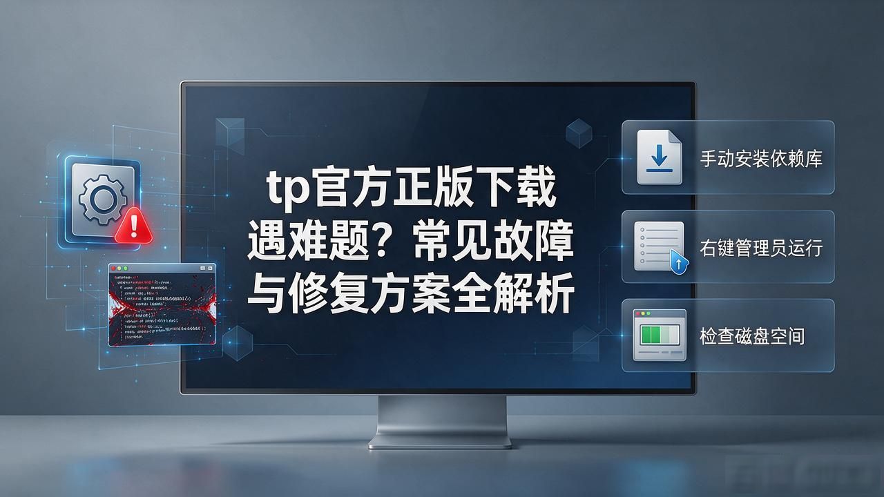 tp官方正版下载遇难题？常见故障与修复方案全解析