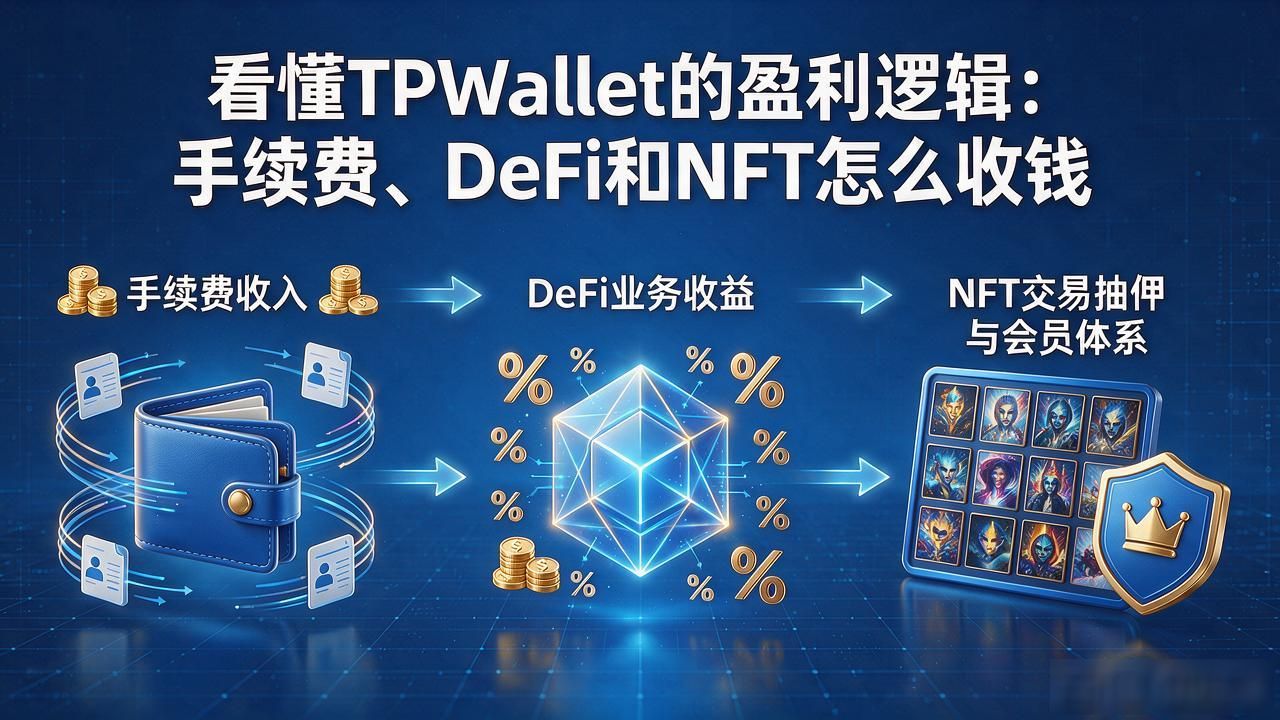看懂TPWallet的盈利逻辑：手续费、DeFi和NFT怎么收钱