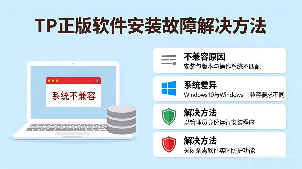TP正版软件下载遇到问题？常见故障解决方法全解析