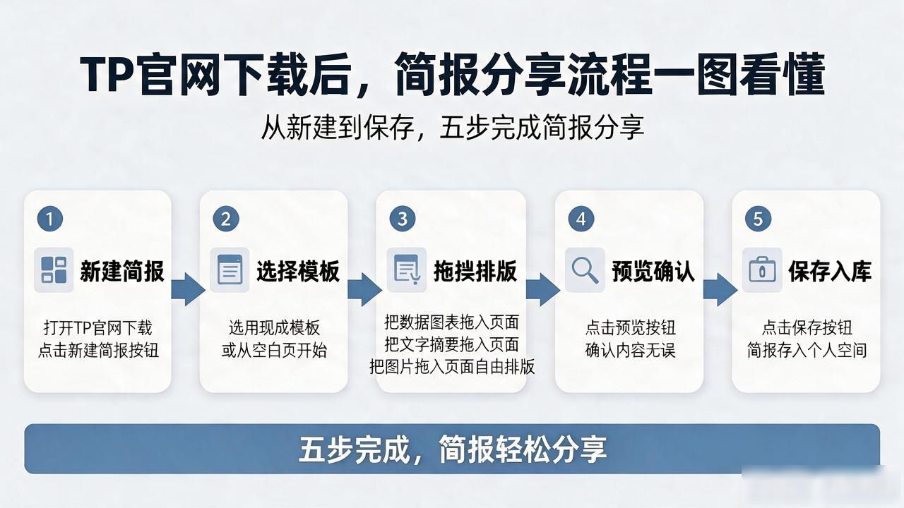 TP官网下载完不知道怎么分享简报?这篇帮你把流程讲透